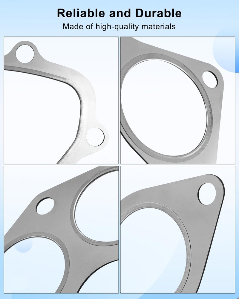QAGGUM Exhaust Manifold Gasket Kit Up Down Pipe Fit for Subaru WRX Xt Sti Gt Replace 14038AA000 44022AA180 - Image 2